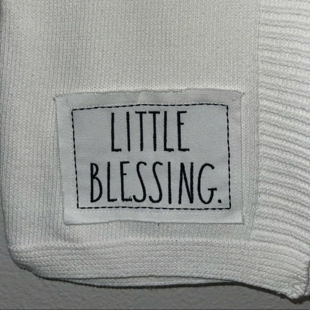 Rae Dunn Baby Blanket LITTLE BLESSING - Picture 3 of 4